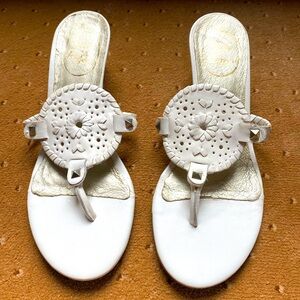 Jack Roger’s white wedge sandal!